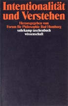 Forum für Philosophie Bad Homburg, Foru für Philosophie Bad Homburg, Forum für Philosophie Bad Homburg - Intentionalität und Verstehen