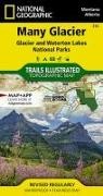 National Geographic Maps, National Geographic Maps, National Geographic Maps - Trails Illust - Many Glacier: Glacier and Waterton Lakes National Parks Map