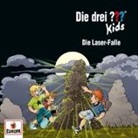Boris Pfeiffer - Die drei out Kids - Die Laser-Falle, 1 Audio-CD (Livre audio)