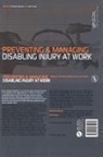 Terrence Frank Sullivan, John Frank, Terrence Sullivan, Sullivan Terrence - Preventing and Managing Disabling Injury At Work