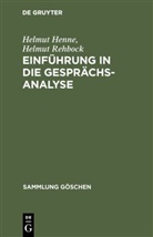 Helmut Henne, Helmut Rehbock - Einführung in die Gesprächsanalyse