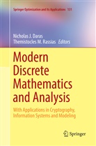 Nicholas J. Daras, Nichola J Daras, Nicholas J Daras, M Rassias, M Rassias, Themistocles M. Rassias - Modern Discrete Mathematics and Analysis