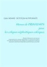 Cedric Menard, Cédric Menard - Menus de printemps pour les coliques néphrétiques calciques