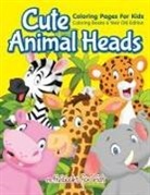 Activibooks For Kids - Cute Animal Heads Coloring Pages For Kids - Coloring Books 6 Year Old Edition