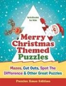 Activibooks For Kids - Merry Christmas Themed Puzzles
