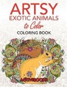 Activibooks - Artsy Exotic Animals to Color Coloring Book
