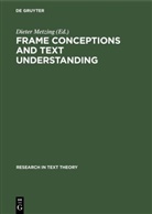 Diete Metzing, Dieter Metzing - Frame Conceptions and Text Understanding