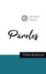Jacques Prévert - Paroles de Jacques Prévert (fiche de lecture et analyse complète de l'¿uvre)