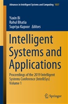 Rahu Bhatia, Rahul Bhatia, Yaxin Bi, Supriya Kapoor - Intelligent Systems and Applications, 2 Teile