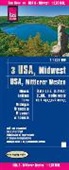 Reise Know-How Verlag Peter Rump - Reise Know-How Landkarte USA, Mittlerer Westen / USA, Midwest (1:1.250.000) : Illinois, Indiana, Iowa, Michigan, Minnesota, Missouri, Wisconsin