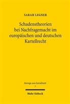 Sarah Legner - Schadenstheorien bei Nachfragemacht im europäischen und deutschen Kartellrecht