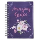 Christian Art Gifts - Journal Wirebound Large Amazing Grace