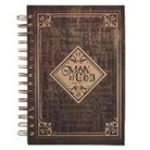 Christian Art Gifts Inc - Journal Wirebound Large Man of God Brown