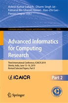 Kamarul Bin Ghazali Hawari et al, Xiao-Zhi Gao, Kamarul Bin Ghazali Hawari, Dharm Singh Jat, Pawan Lingras, Ashish Kumar Luhach... - Advanced Informatics for Computing Research