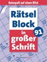 Eberhard Krüger - Rätselblock in großer Schrift 91 (5 Exemplare à 2,99 €)(5 Exemplare à 2,99 €)
