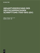 Willi Gorzny, Willi Gorzny u a, Hilmar Schmuck - Gesamtverzeichnis des deutschsprachigen Schrifttums 1700-1910 (GV) - Band 34: Epk - Er