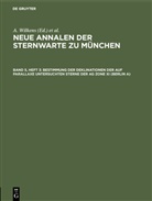 Bayerische Akademie Der Wissenschaften, Erns Grossmann, Ernst Grossmann, KIENLE, Kienle, Hans Kienle... - Neue Annalen der Sternwarte zu München - Band 5, Heft 3: Bestimmung der Deklinationen der auf Parallaxe untersuchten Sterne der AG Zone XI (Berlin A)