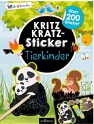 Kritzkratz-Sticker - Tierkinder