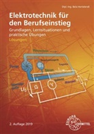 Bela Hertelendi - Elektrotechnik für den Berufseinstieg, Lösungen