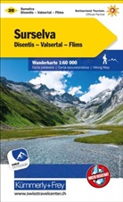 Hallwag Kümmerly+Frey AG, Hallwa Kümmerly+Frey AG, Hallwag Kümmerly+Frey AG - Kümmerly+Frey Wanderkarte 20 Surselva 1:60.000