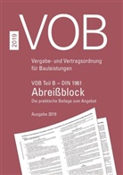 DIN e.V., DI e V, DIN e V - VOB Teil B - DIN 1961 - Abreißblock
