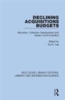 Sul H. (University of Oklahoma Lee, Sul H. (University of Oklahoma Libraries Lee, Sul H. Lee, Lee Sul H. - Declining Acquisitions Budgets