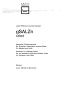 Josef Irgmaier, Josef Wittmann - gSALZn