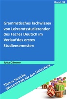 Jutta Dämmer - Grammatisches Fachwissen von Lehramtsstudierenden des Faches Deutsch im Verlauf des ersten Studiensemesters