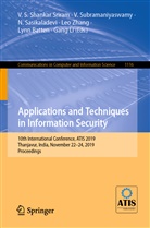 Lynn Batten, Gang Li, N. Sasikaladevi, N Sasikaladevi et al, V. S. Shankar Sriram, Subramaniyaswamy... - Applications and Techniques in Information Security