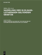 Friedrich Althoff, Jacob Carl, Richard Förtsch, O. Grünewald, A. Harseim, Adolf Keller... - Gesetze aus der Zeit von 1891 bis 1895 mit alphabetischem Register für alle 6 Bände