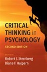 Robert J. Sternberg, Robert J. (Cornell University Sternberg, Diane F Halpern, Diane F. Halpern, Diane F. (Claremont McKenna College Halpern, Halpern Diane F.... - Critical Thinking in Psychology