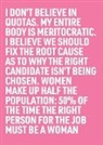 Annie Besant, Martin Firrell, Liv Garfield - 50% of the Time the Right Person for the Job Must Be a Woman