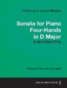 Wolfgang Amadeus Mozart - Sonata for Piano Four-Hands in D Major - A Score for Piano with Four Hands K.381/123a (1774)