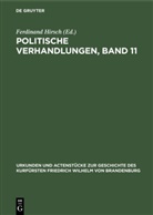 Ferdinan Hirsch, Ferdinand Hirsch - Politische Verhandlungen, Band 11