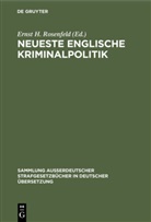 Erns Heinrich Rosenfeld, Ernst Heinrich Rosenfeld, Ernst H. Rosenfeld - Neueste Englische Kriminalpolitik