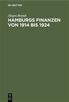Jürgen Brandt - Hamburgs Finanzen von 1914 bis 1924
