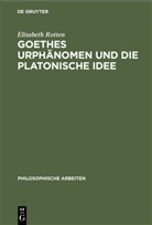 Eilisabeth Rotten, Elisabeth Rotten - Goethes Urphänomen und die platonische Idee