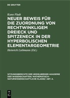 Kuno Fladt, Heinric Liebmann, Heinrich Liebmann - Neuer Beweis für die Zuordnung von rechtwinkligem Dreieck und Spitzeneck in der hyperbolischen Elementargeometrie