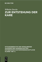 Wilhelm Deecke - Zur Entstehung der Kare
