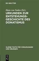 Han Soden, Hans Soden, Hans von Soden - Urkunden zur Entstehungsgeschichte des Donatismus