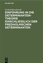 Gerhard Kowalewski - Einführung in die Determinantentheorie einschließlich der Fredholmschen Determinanten