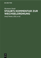 Hermann Staub, Jose Stranz, Josef Stranz, M. Stranz - Staub's Kommentar zur Wechselordnung