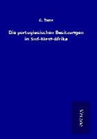 G Tams, G. Tams - Die portugiesischen Besitzungen in Süd-West-Afrika