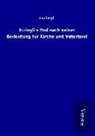Emil Egli - Zwingli's Tod nach seiner Bedeutung für Kirche und Vaterland