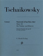 Peter I. Tschaikowski, Peter Iljitsch Tschaikowsky, Alexander Komarov - Peter Iljitsch Tschaikowsky - Souvenir d'un lieu cher op. 42 für Violine und Klavier