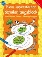 Katrin Merle, Christine Pätz, Silke Reimers, Carola Schäfer, Katrin Merle, Silke Reimers... - Mein superstarker Schulanfangsblock. Buchstaben, Zahlen, Schwungübungen