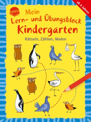 Uta Bettzieche, Helen Seeberg, Uta Bettzieche - Mein Lern- und Übungsblock Kindergarten: Rätseln, Zählen, Malen