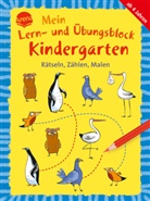 Uta Bettzieche, Helen Seeberg, Uta Bettzieche - Mein Lern- und Übungsblock Kindergarten: Rätseln, Zählen, Malen