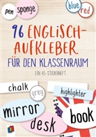 Redaktionsteam Verlag an der Ruhr, Redaktionsteam Verlag an der Ruhr, Redaktionsteam Verlag an der Ruhr - 96 Englisch-Aufkleber für den Klassenraum