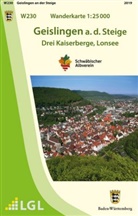 Landesamt für Geoinformation und Landentwicklung Baden-Württemberg, Lg, LGL - Topografische Wanderkarte Baden-Württemberg Geislingen a. d. Steige